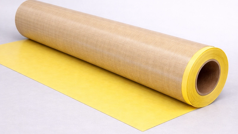 Tac-Tape A7068 (6 Thou) Self-Adhesive PTFE Coated Glass Fabric