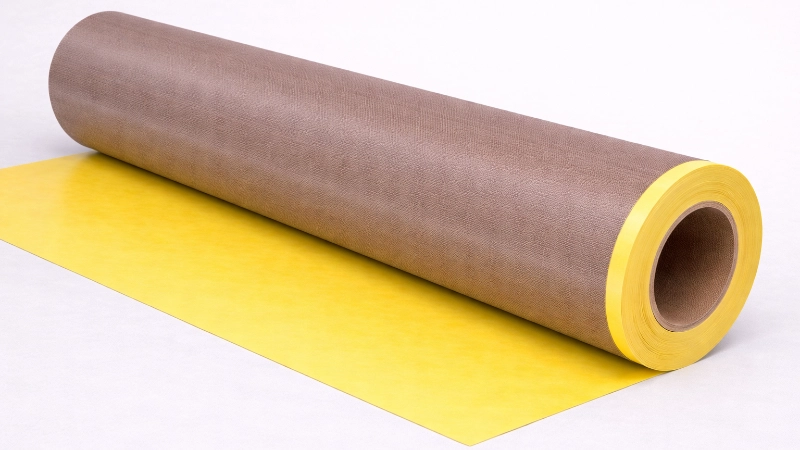 A7039-1 Dark (3 Thou) Self-Adhesive PTFE Coated Glass Fabric